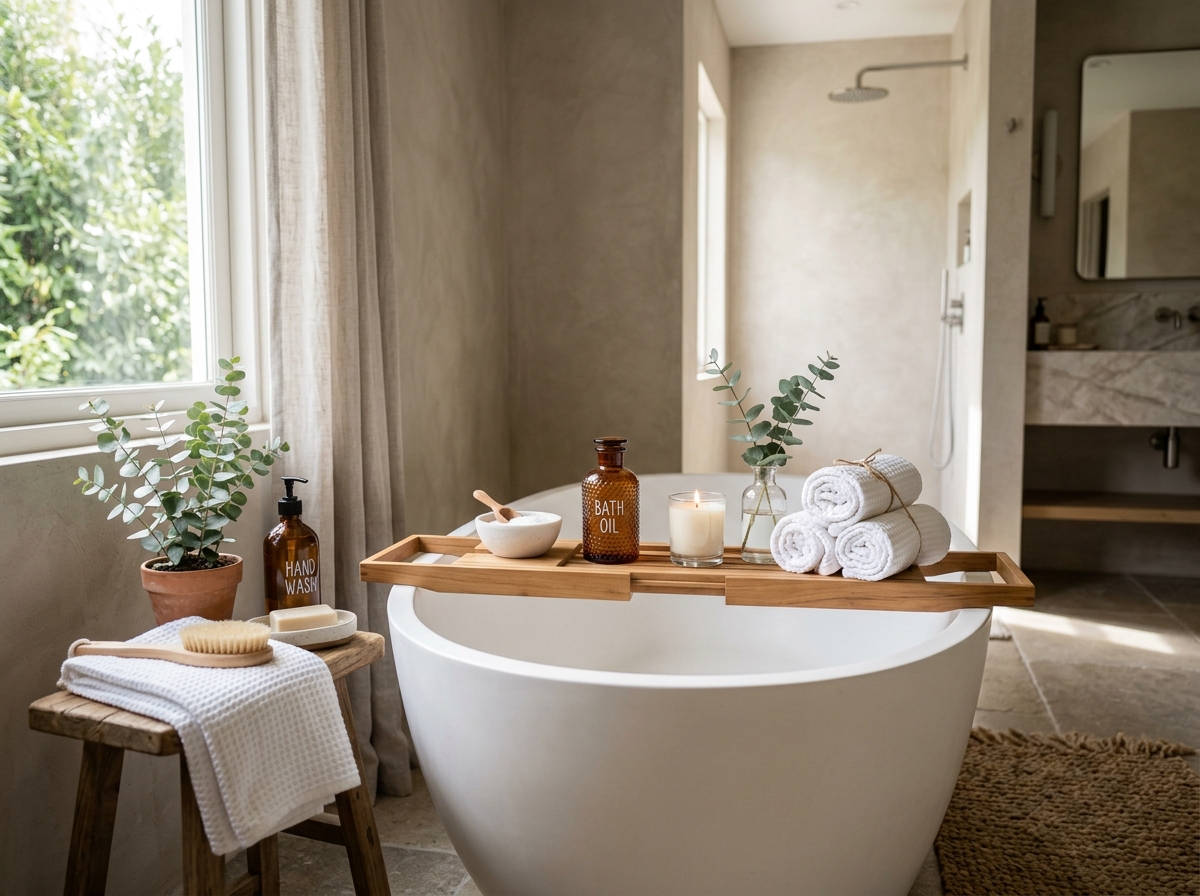 Spa-Like Bathroom Decor